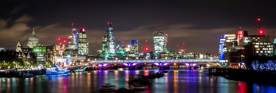 London City Lights at Night